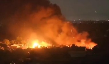 Gudang Pengisian LPG di Cimuning Bekasi di Lahap Si Jago Merah