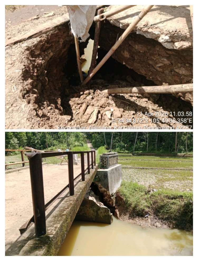 Jembatan Hancur, Pemerintah Diam: Warga Padaherang Dipaksa Bertaruh Nyawa Setiap Hari