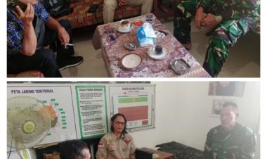 Danramil 0106/Menes Jalin Sinergitas Dengan Media